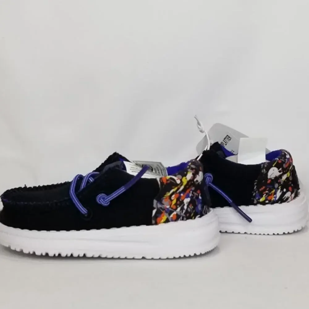 Hey Dude Toddler Wally Funk T SPatter Casual Moccasin Size 5 NWT